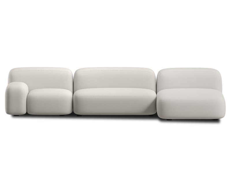 Диван модульный Риббл-3 Bucle White